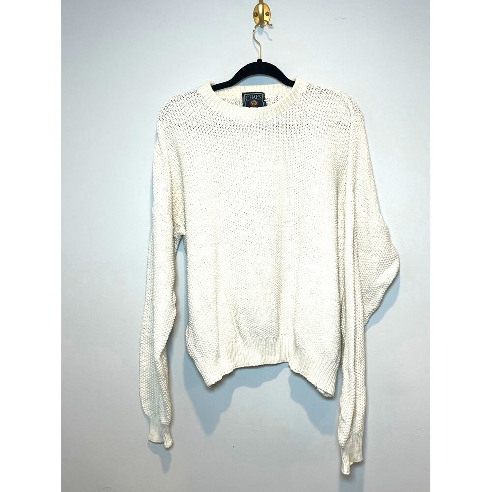 Vintage Knit Chaps Ralph Lauren 90s Crew Neck Sweater Mens Unsized‎ M/L
